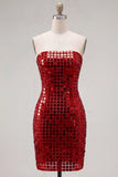 Robe de Bodycon Bodycon dorée dorée scintillante en sequins