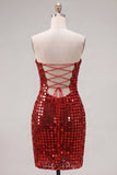 Robe de Bodycon Bodycon dorée dorée scintillante en sequins