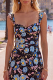 Robe de rentrée à la maison Bodycon Sweetheart Shell brodée aux paillettes jaunes