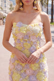 Robe courte bodycon moulante rose rose à fleurs, courte moulante avec perles