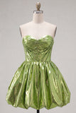 Robe de la rentrée à la maison en corset vert A en ligne A et fronceuse
