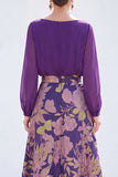 Robe longue longue de la mariée Jacquard à col bateau verte à col A et en ligne A, longue robe fleurie Jacquard