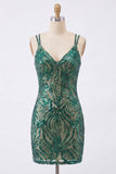 Robe de rentrée à la maison Skinins Bodycon Bodycon Scintillante