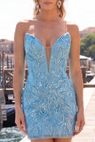 Robe de rentrée à la maison avec paillettes bodycon Cutheart Cutsia Cutsia Sparkly avec dentelle dans le dos