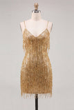 Robe de bal de rentrée à la maison bodycon Bodycon bretelles fines, sequins