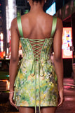 Corset bodycon blush à col nu et lacet relevé dans le dos, robe de bal froncée avec ceinture