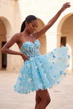 Robe de rentrée à la maison en corset transparent lilas A-line avec appliques, corset transparent et dentelle dans le dos