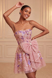 Robe de bal de la rentrée à la maison verte sauge brodée en A-line en dentelle perlée dans le dos avec un nœud