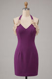 Robe de fin d’année Bodycon Bodycon Body Neck, col nu, lacets et volants