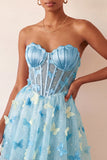 Robe de bal à la maison Blush Sweetheart Lightheart A-Line transparente Corset Papillon avec dentelle dans le dos