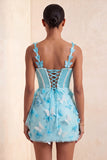 Robe de rentrée à la maison avec ceinture corset Bodycon Blush Corset Papillon Perle Crochet