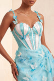 Robe de rentrée à la maison avec ceinture corset Bodycon Blush Corset Papillon Perle Crochet