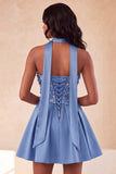 Robe de rentrée à la maison en perles à perles Olive A-line Sweetheart avec dentelle dans le dos