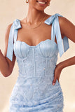 Corset bodycon Sage poussiéreux Sage Pantalons à bretelles florales à nœuds Robe de la rentrée à la maison avec lacet dans le dos