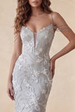 Robe de cérémonie Midi Bodycon Beige Moulante Fleur Moulante Gris Clair
