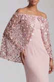 Robe midi de la mère de la mariée sirène bordeaux dénudé