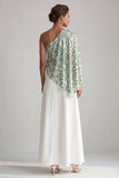 Robe midi midi Champagne à une épaule avec paillettes