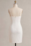 Bodycon Corset Spaghetti Short Little White Short Short