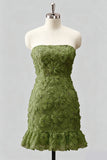 Robe de bal de la rentrée, bleu clair, bodycon, bustière, à volants, perlées à fleurs, avec lacet dans le dos