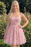 Robe de bal à la maison à perles florales Dusty Rose Sweetheart A-Line avec des dentelles dans le dos