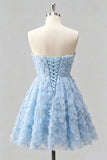 Robe de bal à la maison à perles florales Dusty Rose Sweetheart A-Line avec des dentelles dans le dos