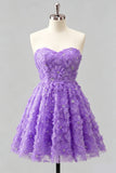 Robe de bal à la maison à perles florales Dusty Rose Sweetheart A-Line avec des dentelles dans le dos