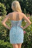 Robe de rentrée bodycon, corset fleuri transparent sans bretelles, paillettes à la maison avec dentelle dans le dos