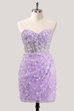 Robe de rentrée bodycon, corset fleuri transparent sans bretelles, paillettes à la maison avec dentelle dans le dos