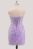 Robe de rentrée bodycon, corset fleuri transparent sans bretelles, paillettes à la maison avec dentelle dans le dos