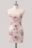 Robe de bal à la maison avec des paillettes bodycon, Twiny Cuty Cuty White Lock Hole Bodycon, avec lacet dans le dos