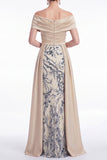Robe longue de la mère de la mariée En ligne A A-Line Sequins Long Mother Of the Bride