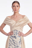 Robe longue de la mère de la mariée En ligne A A-Line Sequins Long Mother Of the Bride
