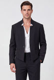Costumes noirs 2 pièces un bouton pour hommes de bal