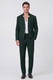 Costumes noirs 2 pièces un bouton pour hommes de bal