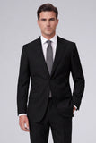Costumes de bal pour hommes en bleu marine foncé 2 pièces à revers point, un bouton,