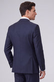 Costumes de bal pour hommes en bleu marine foncé 2 pièces à revers point, un bouton,