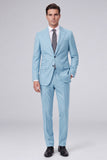 Costumes de bal pour hommes en bleu marine foncé 2 pièces à revers point, un bouton,