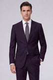 Costumes de bal pour hommes en bleu marine foncé 2 pièces à revers point, un bouton,