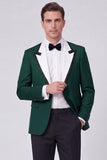 Costumes de bal pour hommes en revers Peak Red, deux pièces et un bouton,