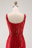 Robe courte de la rentrée courte en style Cortegeau Bordeaux Bodycon Sequins à col carré
