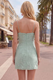 Robe de rentrée à la maison à la maison jaune bodycon moulante à bretelles fines à bretelles fronçées
