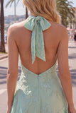 Robe courte de retour à la maison en dos nu, dos nu, ligne A, broderie florale