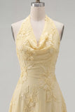 Robe courte de retour à la maison en dos nu, dos nu, ligne A, broderie florale
