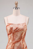 Robe courte de rentrée courte avec des bretelles orange bodycon, bretelles courtes, avec des lacets dans le dos