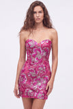Robe courte de bal de rentrée verte bodycon sequins courtes de rentrée à la maison avec dentelle dans le dos