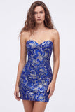 Robe courte de bal de rentrée verte bodycon sequins courtes de rentrée à la maison avec dentelle dans le dos