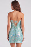 Robe courte de rentrée rouge scintillante à sequins bodycon, courte des années 80