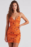 Robe courte courte de rentrée à fûts bodycon en dentelle en lacets dans le dos avec des paillettes