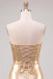 Robe de rentrée à la maison des années 80 Bodycon bodycon bodycon cou de serrure dorée Neckheart Bodycon