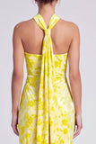 Robe à fêtes en velours sirène rose à col nu et col nu, longue robe florale